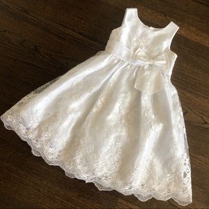 Sorbet , white embroidered dress